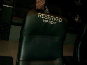 VIP seat