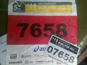 Run for all race number 7658