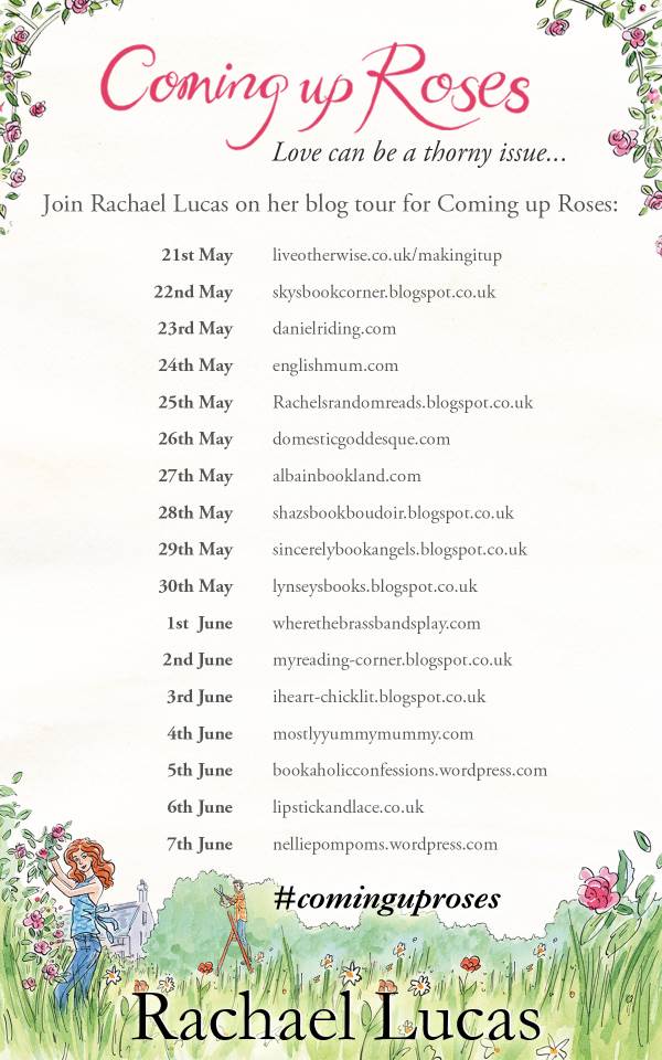Coming up roses blog tour banner