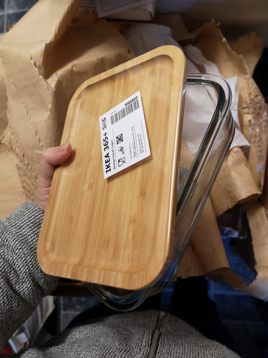 Ikea 365+ food storage with bamboo lid