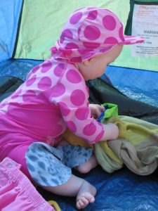baby on the beach