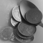 money on a spoon