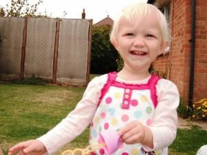 happiness Sunny sunday in the garden.