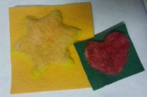 felted stuff felt heart