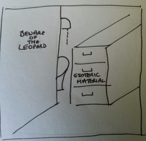 beware of the leopard and esoteric material