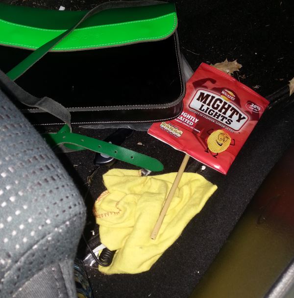 mighty lights in a car