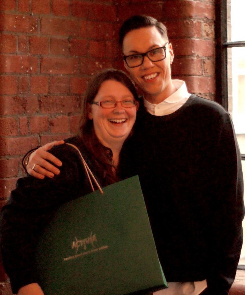 jax laughing with Gok