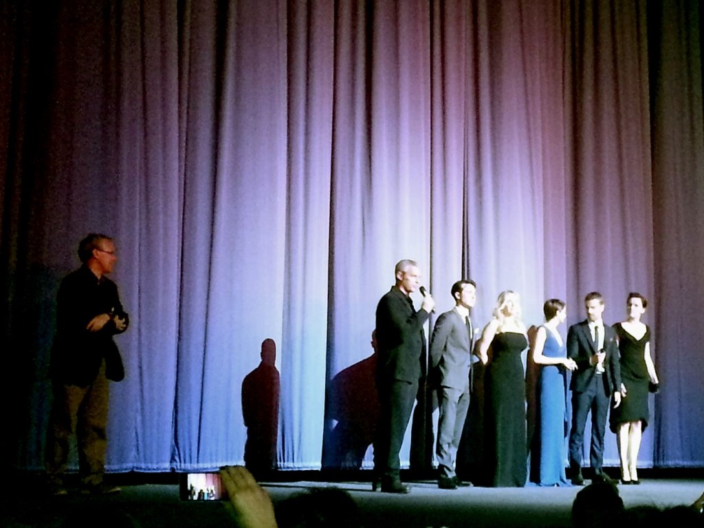 Shailene woodley, theo james, veronica roth, divergent premiere