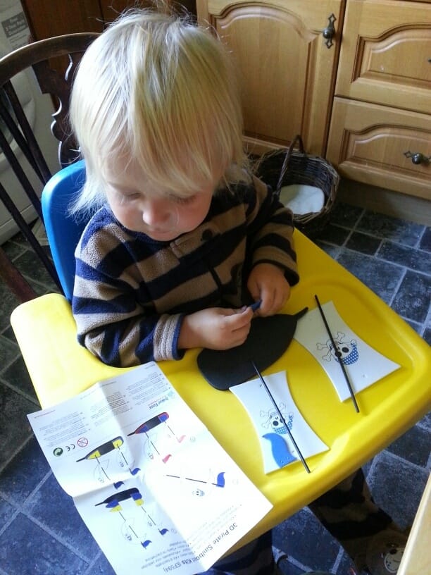 Craft kits and washing and a tent in the garden