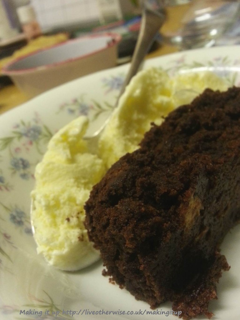 swiss chocolate marrow brownie