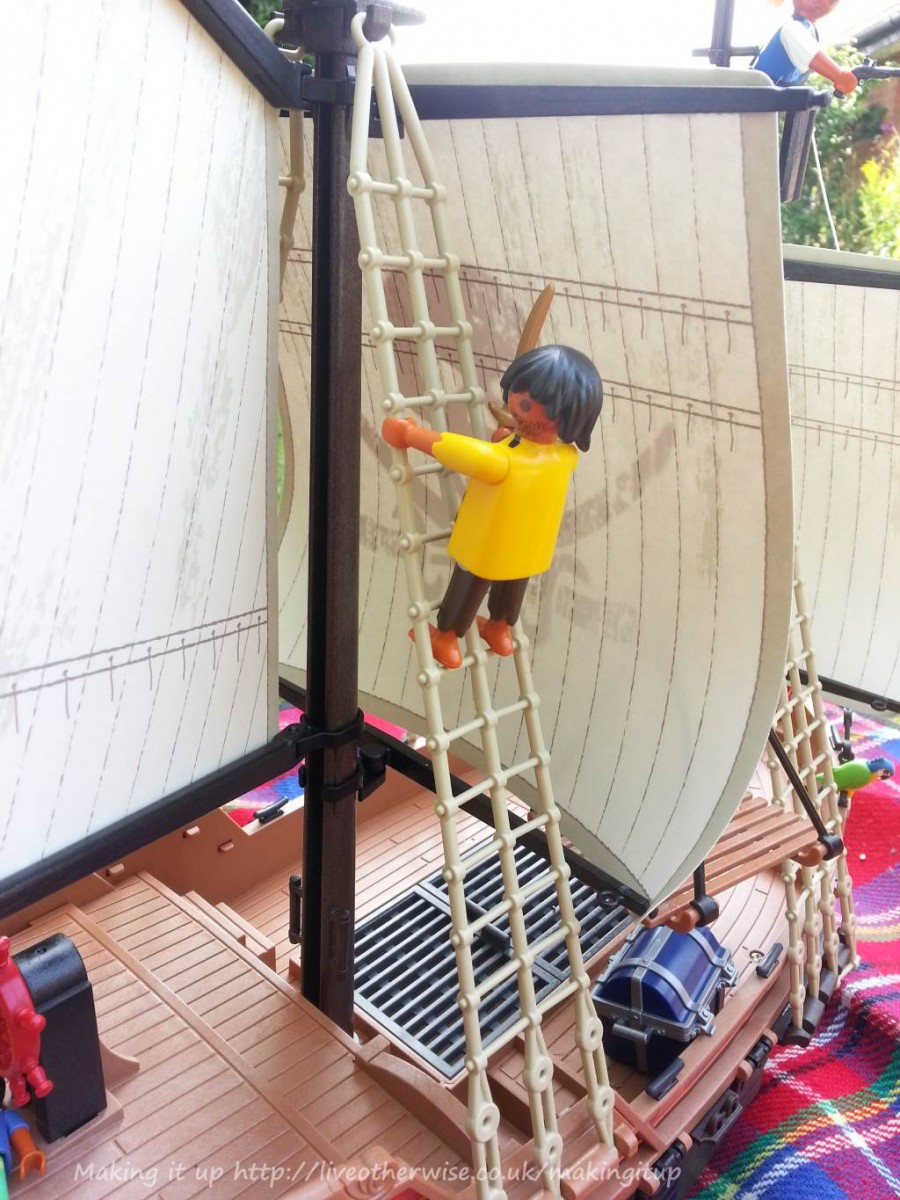 pirate in the rigging