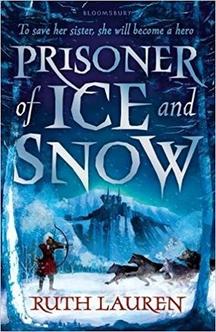 Book cover - figure with bow takes aim at wolves in a snowy landscape